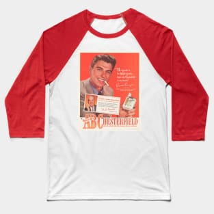 Ronald Reagan Iconic Smoking Larger Image Baseball T-Shirt